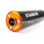 Exhaust Stage6 Streetrace high mount CNC orange / black Sherco SE / SM