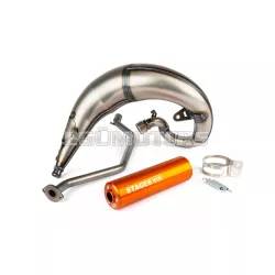   Exhaust Stage6 Streetrace high mount CNC orange Sherco SE / SM