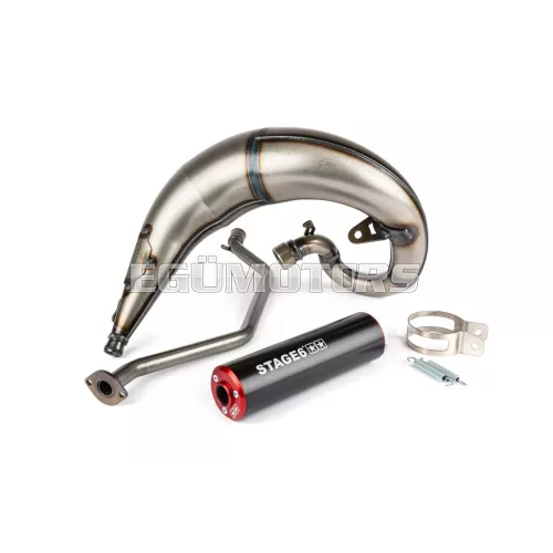 Exhaust Stage6 Streetrace high mount CNC red / black Sherco SE / SM