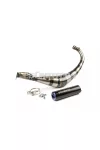 Exhaust Stage6 Streetrace CNC blue / black Derbi / Minarelli AM6