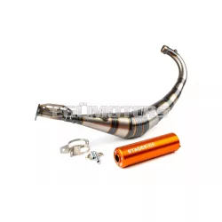 Exhaust Stage6 Streetrace CNC orange Derbi / Minarelli AM6