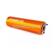 Exhaust Stage6 Streetrace CNC orange Derbi / Minarelli AM6