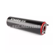 Exhaust Stage6 Streetrace CNC red / black Derbi / Minarelli AM6