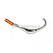 Exhaust Stage6 Streetrace chrome CNC orange Derbi / Minarelli AM6
