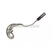 Exhaust Stage6 Streetrace high mount CNC blue / black Derbi Senda