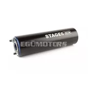 Exhaust Stage6 Streetrace high mount CNC blue / black Derbi Senda