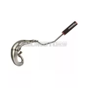 Exhaust Stage6 Streetrace high mount CNC red / black Derbi Senda