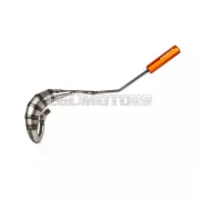 Exhaust Stage6 Streetrace 70cc high mount CNC orange Derbi Senda