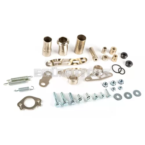 Spare Parts Kit exhaust Stage6 Streetrace high mount black Derbi / Yamaha / Beta