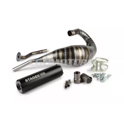 Exhaust Stage6 80 - 90cc CNC black HM-Moto / Vent / Beta RR