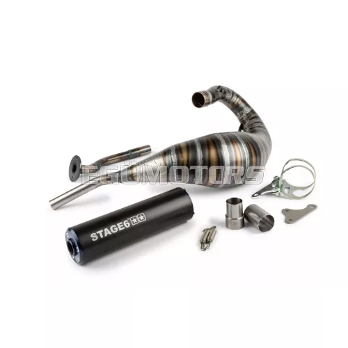 Exhaust Stage6 80 - 90cc CNC blau / black HM-Moto / Vent / Beta RR