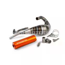 Exhaust Stage6 80 - 90cc CNC orange HM-Moto / Vent / Beta RR