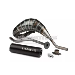 Exhaust Stage6 80 - 90 Derbi black