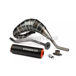 Exhaust Stage6 80 - 90 Derbi orange / black