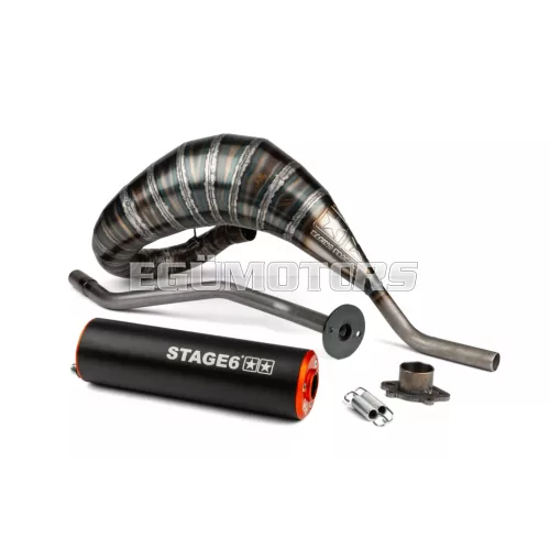 Exhaust Stage6 80 - 90 Derbi orange / black