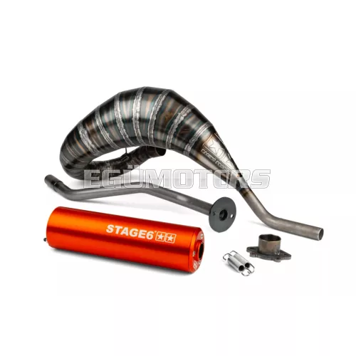 Exhaust Stage6 80 - 90 Derbi orange