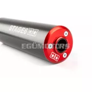 Exhaust Stage6 80 - 90 Derbi red / black