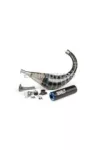 Exhaust Stage6 R/T 70 - 80cc black / blue Derbi