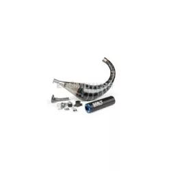 Exhaust Stage6 R/T 70 - 80cc black / blue Derbi