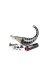 Exhaust Stage6 R/T 70 - 80cc black / red Derbi
