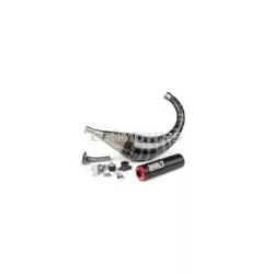 Exhaust Stage6 R/T 70 - 80cc black / red Derbi