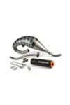 Exhaust Stage6 R/T 70 - 80 high-mount Derbi Black / Orange