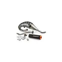 Exhaust Stage6 R/T 70 - 80 high-mount Derbi Black / Orange