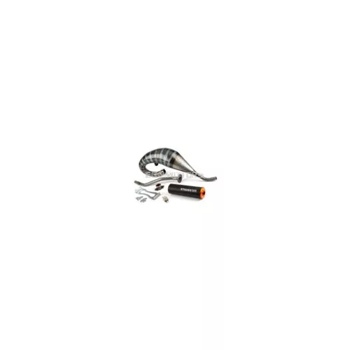 Exhaust Stage6 R/T 70 - 80 high-mount Derbi Black / Orange