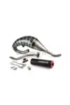 Exhaust Stage6 R/T 70 - 80 high-mount Derbi Black / Red