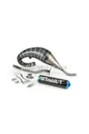 Exhaust Stage6 R/T 70 - 80 high mount Derbi Black / Blue