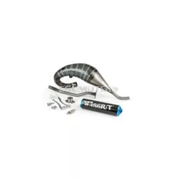 Exhaust Stage6 R/T 70 - 80 high mount Derbi Black / Blue