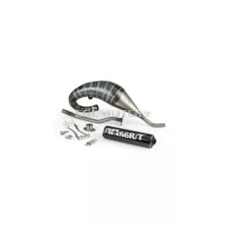 Exhaust Stage6 R/T 70 - 80 high mount Derbi Black
