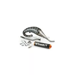 Exhaust Stage6 R/T 70 - 80 high mount Derbi Black / Orange