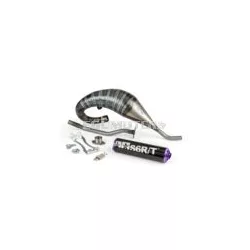 Exhaust Stage6 R/T 70 - 80 high mount Derbi Black / Purple