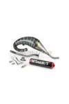 Exhaust Stage6 R/T 70 - 80 high mount Derbi Black / Red