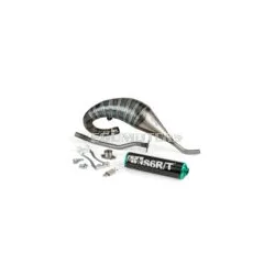   Exhaust Stage6 R/T 70 - 80 high mount Derbi Black / Turquoise