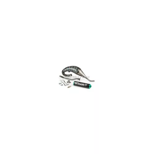 Exhaust Stage6 R/T 70 - 80 high mount Derbi Black / Turquoise