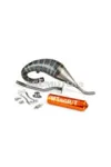 Exhaust Stage6 R/T 70 - 80 high mount Derbi Orange