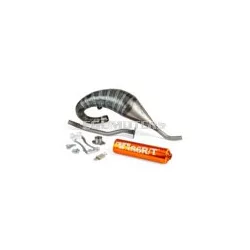 Exhaust Stage6 R/T 70 - 80 high mount Derbi Orange