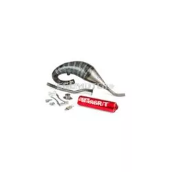 Exhaust Stage6 R/T 70 - 80 high mount Derbi Red