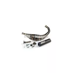 Exhaust Stage6 R/T 80 - 90cc CNC Blue / Black Derbi