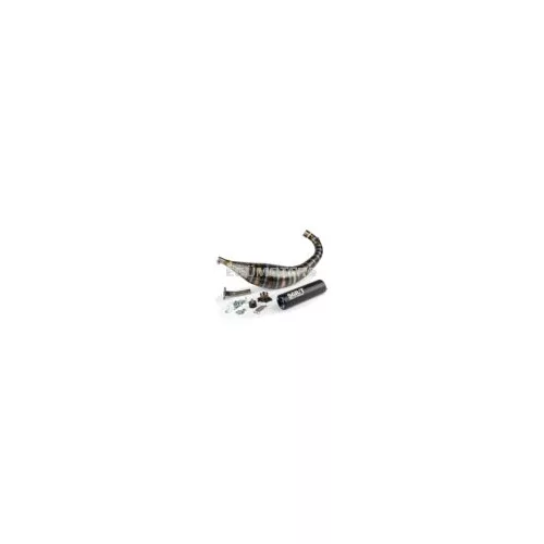 Exhaust Stage6 R/T 80 - 90cc CNC Blue / Black Derbi