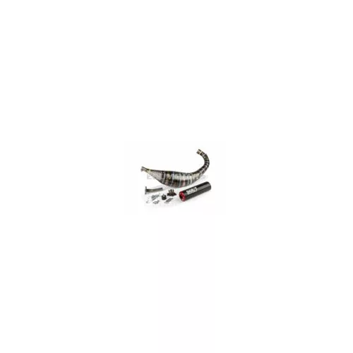 Exhaust Stage6 R/T 80 - 90cc CNC Red / Black Derbi