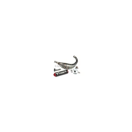 Exhaust Stage6 R/T 80 - 90 Derbi Black / Red