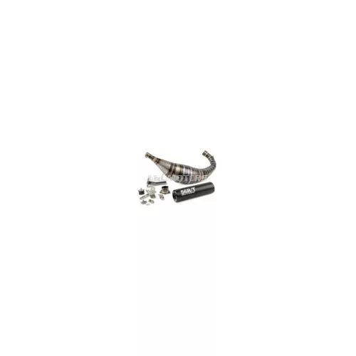 Exhaust Stage6 R/T 90 - 100cc CNC black Derbi