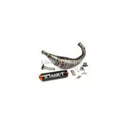 Exhaust Stage6 R/T 90 - 100 Derbi Black / Orange