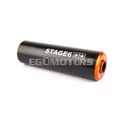 Silencer Stage6 50 - 80cc left side orange / black