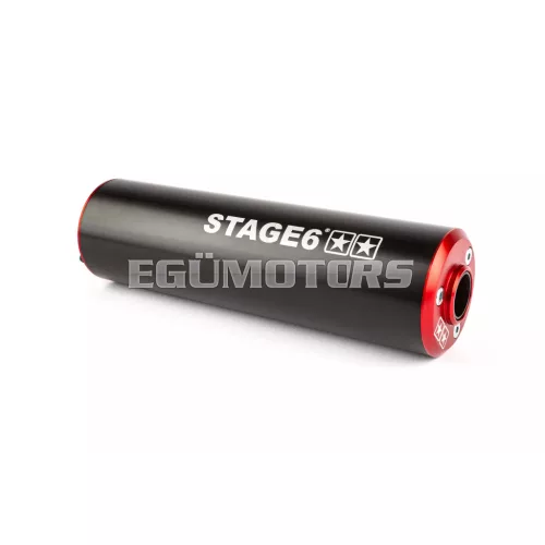 Silencer Stage6 50 - 80cc left side red / black