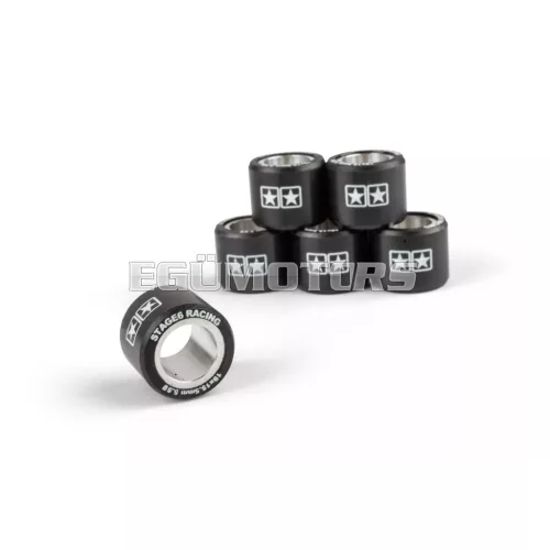 Variator Roller Weights (x6) Stage6 19x15.5mm - 6.50g