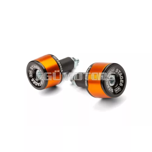 Handlebar End Caps Stage6 HQ orange